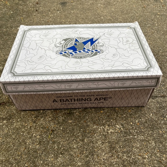 A Bathing Ape Bape Sta Mid Green Grey Orange - Picture 4 of 5